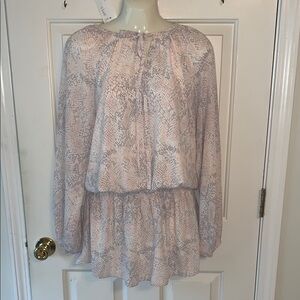 Harper Pink Tiered Long Sleeve Dress